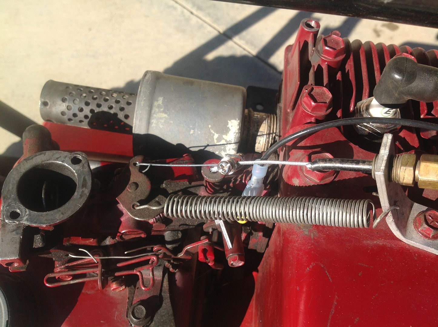 Best way to connect a throttle cable to a stock 5hp Briggs & Stratton